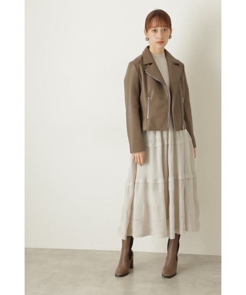 JILL STUART（ジルスチュアート）の「◆エディスライダースジャケットブルゾン（ライダースジャケット・レディース・ブラック/ブラウン・SMALL/MEDIUM）」の15枚目の写真