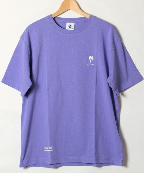 ALWAYS GOOD TIME(オルウェイズグッドタイム)の「【QUE/キュー】USAコットン ワンポイントロゴTシャツ(Tシャツ/カットソー・メンズ・ホワイト/ブラック/ネイビー/グレー/サックスブルー/ピンク/サーモンピンク/オレンジ/レモンイエロー/イエロー系その他/ブルー/ラベンダー・L/XL/M)」の8枚目の写真