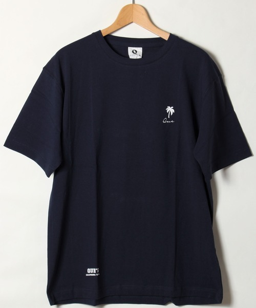 ALWAYS GOOD TIME(オルウェイズグッドタイム)の「【QUE/キュー】USAコットン ワンポイントロゴTシャツ(Tシャツ/カットソー・メンズ・ホワイト/ブラック/ネイビー/グレー/サックスブルー/ピンク/サーモンピンク/オレンジ/レモンイエロー/イエロー系その他/ブルー/ラベンダー・L/XL/M)」の5枚目の写真