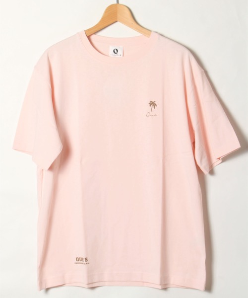 ALWAYS GOOD TIME(オルウェイズグッドタイム)の「【QUE/キュー】USAコットン ワンポイントロゴTシャツ(Tシャツ/カットソー・メンズ・ホワイト/ブラック/ネイビー/グレー/サックスブルー/ピンク/サーモンピンク/オレンジ/レモンイエロー/イエロー系その他/ブルー/ラベンダー・L/XL/M)」の11枚目の写真