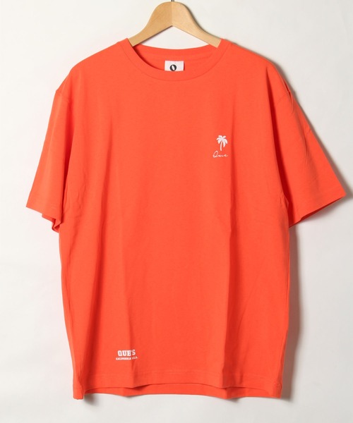 ALWAYS GOOD TIME(オルウェイズグッドタイム)の「【QUE/キュー】USAコットン ワンポイントロゴTシャツ(Tシャツ/カットソー・メンズ・ホワイト/ブラック/ネイビー/グレー/サックスブルー/ピンク/サーモンピンク/オレンジ/レモンイエロー/イエロー系その他/ブルー/ラベンダー・L/XL/M)」の1枚目の写真