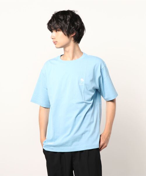 ALWAYS GOOD TIME(オルウェイズグッドタイム)の「【QUE/キュー】USAコットン ワンポイントロゴTシャツ(Tシャツ/カットソー・メンズ・ホワイト/ブラック/ネイビー/グレー/サックスブルー/ピンク/サーモンピンク/オレンジ/レモンイエロー/イエロー系その他/ブルー/ラベンダー・L/XL/M)」の22枚目の写真