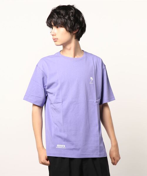 ALWAYS GOOD TIME(オルウェイズグッドタイム)の「【QUE/キュー】USAコットン ワンポイントロゴTシャツ(Tシャツ/カットソー・メンズ・ホワイト/ブラック/ネイビー/グレー/サックスブルー/ピンク/サーモンピンク/オレンジ/レモンイエロー/イエロー系その他/ブルー/ラベンダー・L/XL/M)」の21枚目の写真