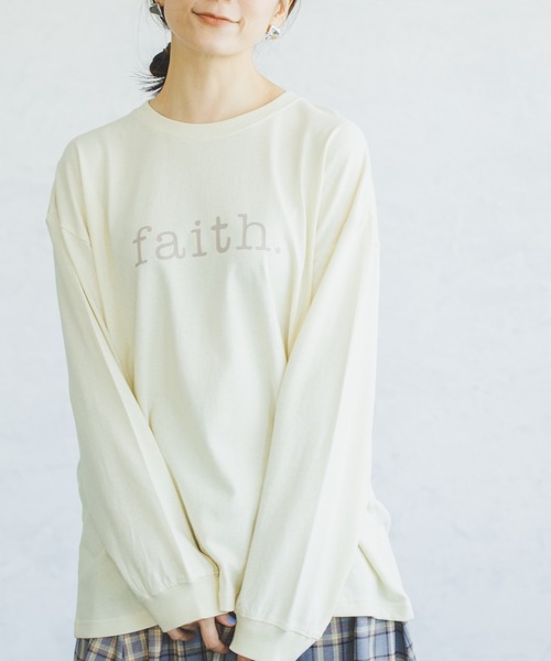 pairmanon（ペアマノン）の「【へビーウェイトUSAコットン100%】【ママサイズ】オリジナルロゴプリントロンT（Tシャツ/カットソー・レディース・ブラウン系その他/グリーン系その他/ブラック系その他3/ホワイト系その他2/ホワイト系その他/ブラウン系その他7/ブラック系その他/ベージュ系その他4/ブラック系その他2/ホワイト系その他3・FREE）」の2枚目の写真