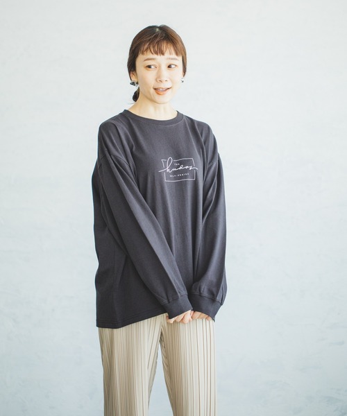 pairmanon（ペアマノン）の「【へビーウェイトUSAコットン100%】【ママサイズ】オリジナルロゴプリントロンT（Tシャツ/カットソー・レディース・ブラウン系その他/グリーン系その他/ブラック系その他3/ホワイト系その他2/ホワイト系その他/ブラウン系その他7/ブラック系その他/ベージュ系その他4/ブラック系その他2/ホワイト系その他3・FREE）」の15枚目の写真