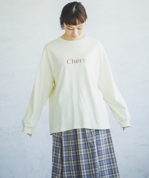 pairmanon（ペアマノン）の「【へビーウェイトUSAコットン100%】【ママサイズ】オリジナルロゴプリントロンT（Tシャツ/カットソー・レディース・ブラウン系その他/グリーン系その他/ブラック系その他3/ホワイト系その他2/ホワイト系その他/ブラウン系その他7/ブラック系その他/ベージュ系その他4/ブラック系その他2/ホワイト系その他3・FREE）」の22枚目の写真