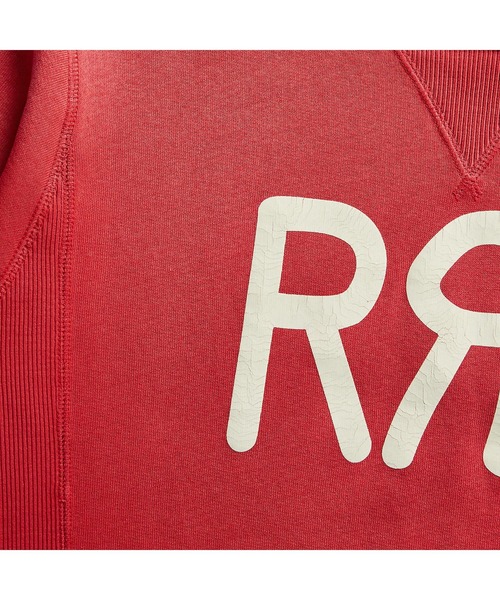 RRL(ダブル アール エル)の「ロゴ フリース クルーネック スウェットシャツ(スウェット・レディース・レッド・1/2/4/3)」の4枚目の写真