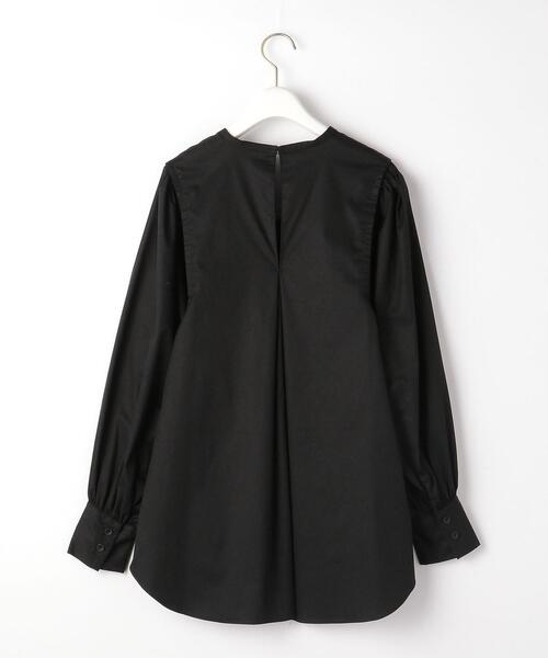 green label relaxing（グリーンレーベルリラクシング）の「＜Tavii＞ スクエア ネック ボリューム スリーブ ブラウス（シャツ/ブラウス・レディース・ブラック/オフホワイト・FREE）」の12枚目の写真