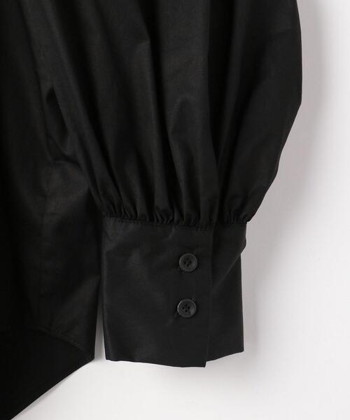 green label relaxing（グリーンレーベルリラクシング）の「＜Tavii＞ スクエア ネック ボリューム スリーブ ブラウス（シャツ/ブラウス・レディース・ブラック/オフホワイト・FREE）」の14枚目の写真