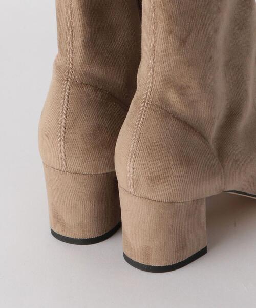 BEAUTY&YOUTH UNITED ARROWS(ビューティーアンドユースユナイテッドアローズ)の「BY コーデュロイ スクエアトゥセンターライン ブーツ ◆(ブーツ・レディース・モカ・38/36/37/36h/37h)」の7枚目の写真