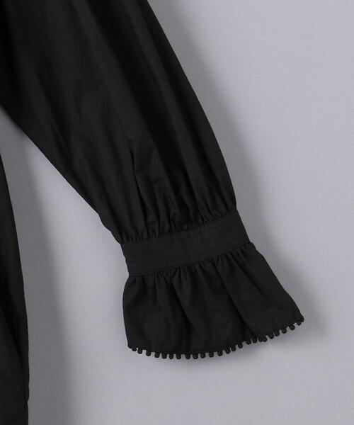 dahl'ia（ダリア）の「別注＜dahl’ia（ダリア）＞フリル シャツワンピース（シャツワンピース・レディース・ホワイト/ブラック・FREE）」の16枚目の写真