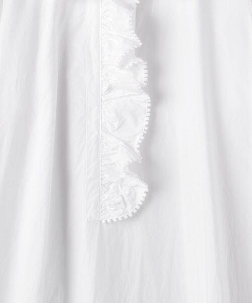 dahl'ia（ダリア）の「別注＜dahl’ia（ダリア）＞フリル シャツワンピース（シャツワンピース・レディース・ホワイト/ブラック・FREE）」の15枚目の写真