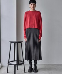 city | 【CITY】マットレザープリーツスカート(スカート)