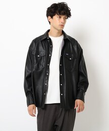 OPAQUE.CLIP（オペークドットクリップ）の「◆Wrangler(R) leather【WEB限定アイテム】（ライダースジャケット・メンズ）」