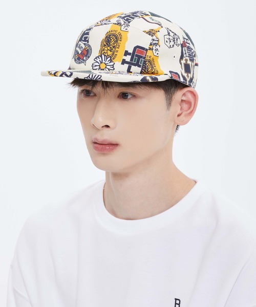 ROMANTIC CROWN(ロマンティッククラウン)の「【ROMANTIC CROWN】FLOWER ARTWORK CAMP CAP / ロマンティッククラウン フラワー アートワーク グラフィック キャンプ キャップ(キャップ・メンズ・オートミール/ネイビー・FREE)」の10枚目の写真