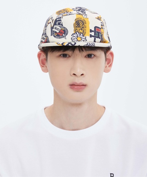 ROMANTIC CROWN(ロマンティッククラウン)の「【ROMANTIC CROWN】FLOWER ARTWORK CAMP CAP / ロマンティッククラウン フラワー アートワーク グラフィック キャンプ キャップ(キャップ・メンズ・オートミール/ネイビー・FREE)」の11枚目の写真