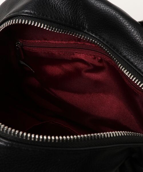 jouetie（ジュエティ）の「【jouetie / ジュエティ】 グレインPU ライダース ミニボストンバッグ（ボストンバッグ・レディース・アイボリー/ベージュ/ダークグリーン/ブラック/ワイン/キャメル/ネイビー/レッド/ダークブラウン/シルバー・FREE）」の16枚目の写真