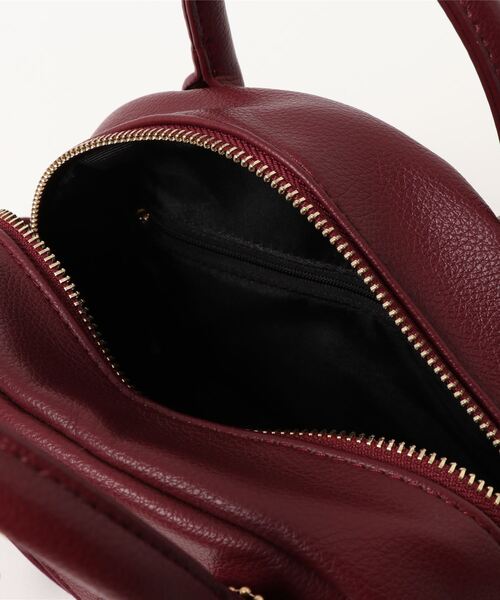 jouetie（ジュエティ）の「【jouetie / ジュエティ】 グレインPU ライダース ミニボストンバッグ（ボストンバッグ・レディース・アイボリー/ベージュ/ダークグリーン/ブラック/ワイン/キャメル/ネイビー/レッド/ダークブラウン/シルバー・FREE）」の11枚目の写真