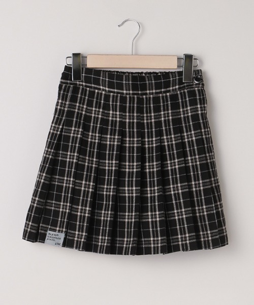 LOVETOXIC（ラブトキシック）の「チェックプリーツスカパン（スカート・キッズ・エンジ/ベージュ/ブラック/ブラウン/サックスブルー/ラベンダー・M/SS/L/S）」の2枚目の写真