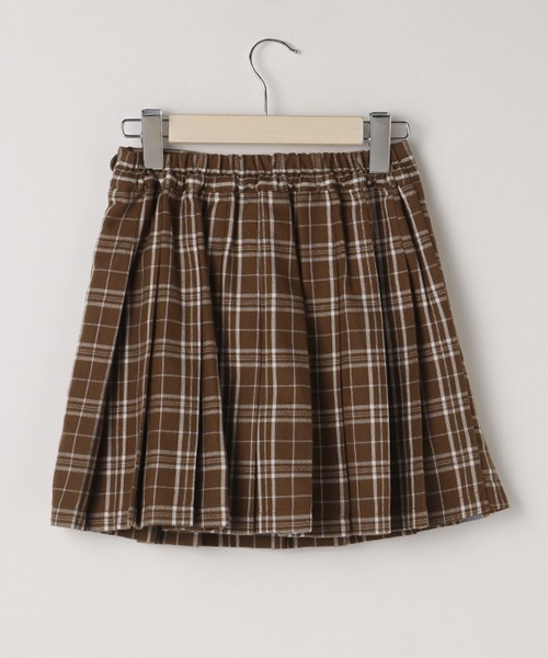 LOVETOXIC（ラブトキシック）の「チェックプリーツスカパン（スカート・キッズ・エンジ/ベージュ/ブラック/ブラウン/サックスブルー/ラベンダー・M/SS/L/S）」の7枚目の写真