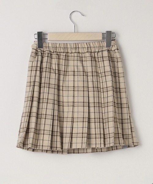 LOVETOXIC（ラブトキシック）の「チェックプリーツスカパン（スカート・キッズ・エンジ/ベージュ/ブラック/ブラウン/サックスブルー/ラベンダー・M/SS/L/S）」の10枚目の写真
