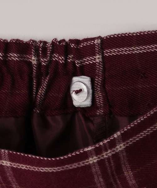 LOVETOXIC（ラブトキシック）の「チェックプリーツスカパン（スカート・キッズ・エンジ/ベージュ/ブラック/ブラウン/サックスブルー/ラベンダー・M/SS/L/S）」の9枚目の写真