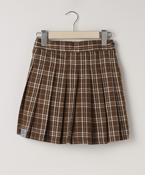 LOVETOXIC（ラブトキシック）の「チェックプリーツスカパン（スカート・キッズ・エンジ/ベージュ/ブラック/ブラウン/サックスブルー/ラベンダー・M/SS/L/S）」の18枚目の写真