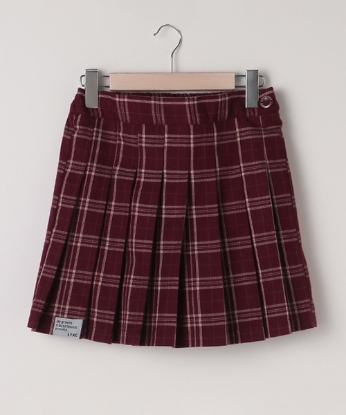 LOVETOXIC（ラブトキシック）の「チェックプリーツスカパン（スカート・キッズ・エンジ/ベージュ/ブラック/ブラウン/サックスブルー/ラベンダー・M/SS/L/S）」の22枚目の写真