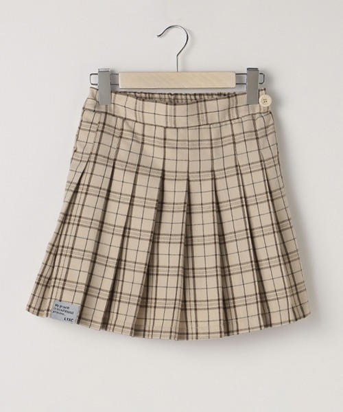 LOVETOXIC（ラブトキシック）の「チェックプリーツスカパン（スカート・キッズ・エンジ/ベージュ/ブラック/ブラウン/サックスブルー/ラベンダー・M/SS/L/S）」の21枚目の写真