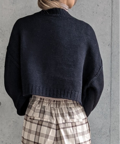 Per sist ence（パーシエンス）の「Per sist ence/パーシエンス　2WAY ショートカーディガン（カーディガン/ボレロ・レディース・ブラウン/ブラック/アイボリー/ベージュ/オフホワイト/ブルー/グリーン/ピンク/パープル/ブラック×ブラック・FREE）」の13枚目の写真