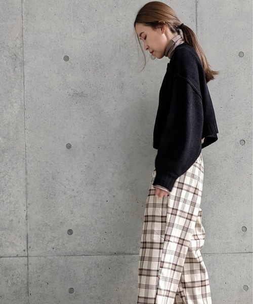 Per sist ence（パーシエンス）の「Per sist ence/パーシエンス　2WAY ショートカーディガン（カーディガン/ボレロ・レディース・ブラウン/ブラック/アイボリー/ベージュ/オフホワイト/ブルー/グリーン/ピンク/パープル/ブラック×ブラック・FREE）」の16枚目の写真