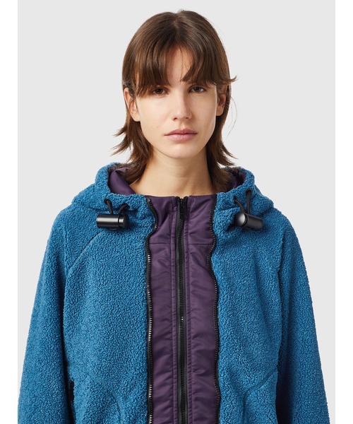 DIESEL（ディーゼル）の「レディース テディジャケット パーカー ミックスファブリック（ブルゾン・レディース・ブラック/ブルー/アイボリー・MEDIUM/LARGE/SMALL/X-SMALL/X-LARGE）」の12枚目の写真