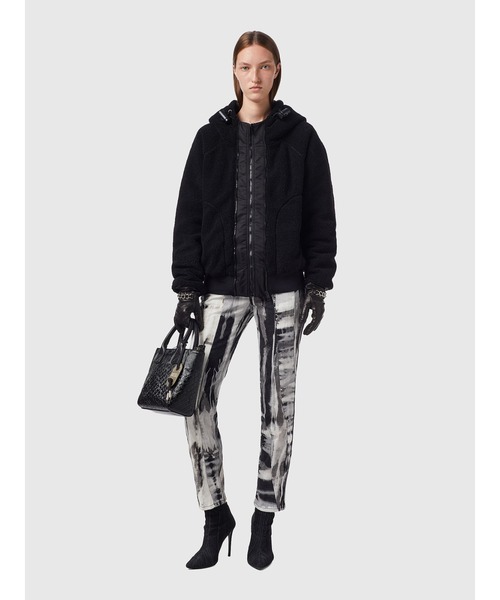 DIESEL（ディーゼル）の「レディース テディジャケット パーカー ミックスファブリック（ブルゾン・レディース・ブラック/ブルー/アイボリー・MEDIUM/LARGE/SMALL/X-SMALL/X-LARGE）」の13枚目の写真