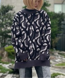 DANKE SCHON | DankeSchon/ダンケシェーン/トライバルコットンニットカーディガン(ニット/セーター)