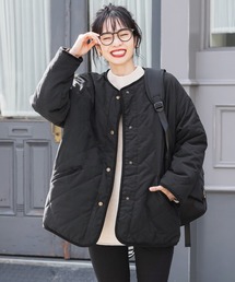 coca（coca） | キルティング×ボアリバーシブルコート(ノーカラーコート)