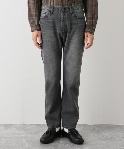 417 EDIFICE（フォーワンセブンエディフィス）の「【fosterr / フォスター】 5ポケットスリムデニム（デニムパンツ・メンズ・ブラック/サックスブルー・SMALL/MEDIUM/LARGE）」の14枚目の写真