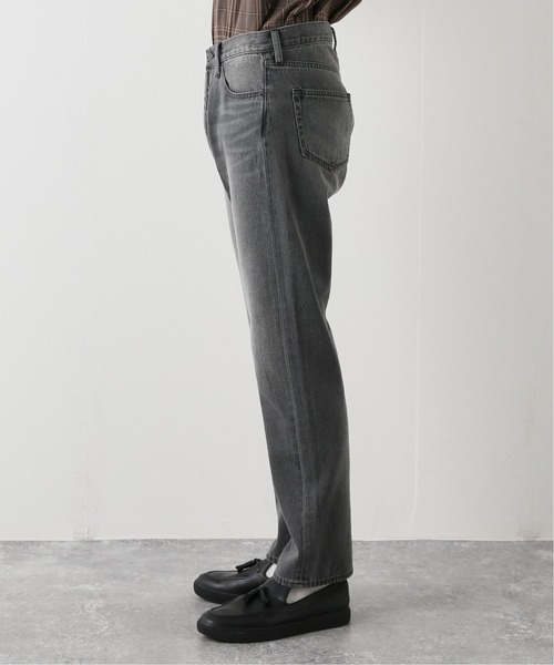 417 EDIFICE（フォーワンセブンエディフィス）の「【fosterr / フォスター】 5ポケットスリムデニム（デニムパンツ・メンズ・ブラック/サックスブルー・SMALL/MEDIUM/LARGE）」の4枚目の写真