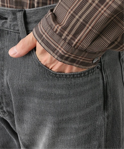 417 EDIFICE（フォーワンセブンエディフィス）の「【fosterr / フォスター】 5ポケットスリムデニム（デニムパンツ・メンズ・ブラック/サックスブルー・SMALL/MEDIUM/LARGE）」の8枚目の写真