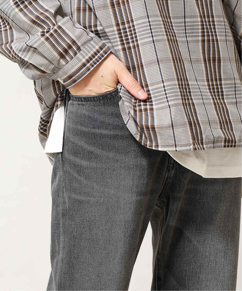 417 EDIFICE（フォーワンセブンエディフィス）の「【fosterr / フォスター】 5ポケットスリムデニム（デニムパンツ・メンズ・ブラック/サックスブルー・SMALL/MEDIUM/LARGE）」の13枚目の写真