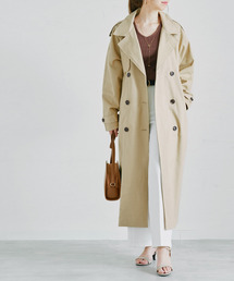 Fizz | 【Fizz/フィズ】　ツイルオーバーサイズロングトレンチコート(トレンチコート)