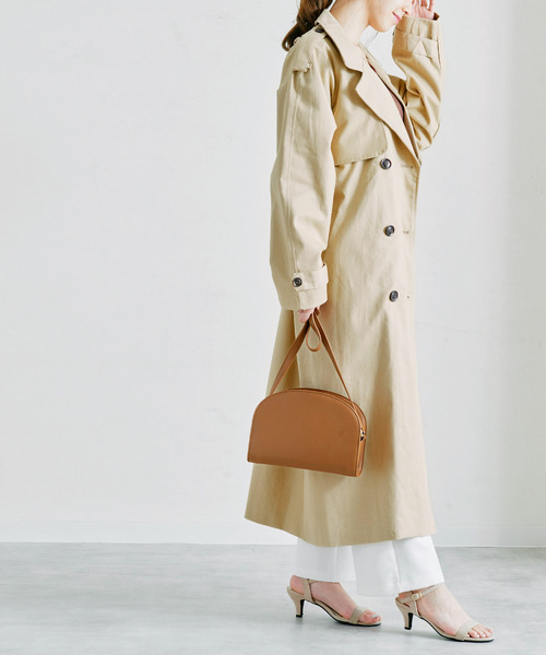 Fizz（フィズ）の「【Fizz/フィズ】　ツイルオーバーサイズロングトレンチコート（トレンチコート・レディース・ベージュ/オフホワイト/カーキ/イエロー・FREE）」の5枚目の写真