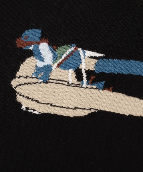 bedsidedrama（ベットサイドドラマ）の「GREAT FICTION Knit（ニット/セーター・レディース・ブラック/グレー・1）」の18枚目の写真