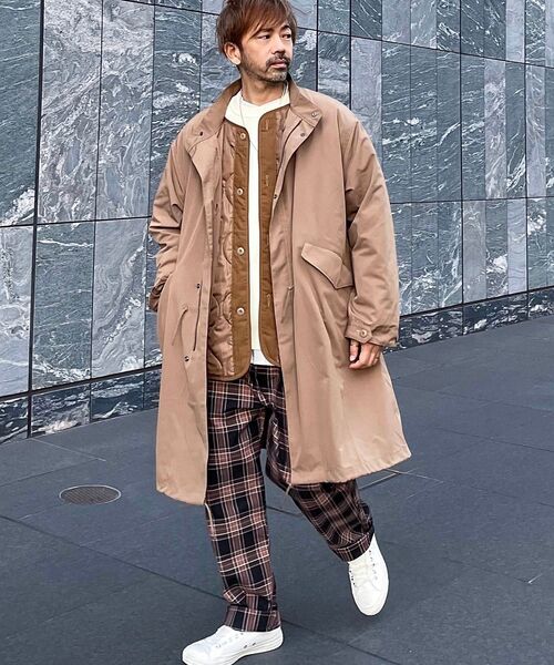 THE SHOP TK （ザ ショップ ティーケー ）の「◆M65ビッグシルエット3WAYモッズコート（ミリタリージャケット・メンズ・ブラック/カーキ/サンドベージュ・01/02/03/04/05）」の5枚目の写真