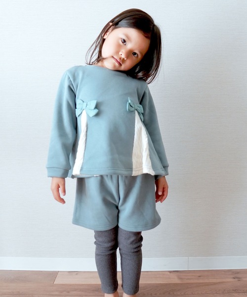 la poche biscuit（ラポシェビスキュイ）の「裏シャギーワンマイルウェア（ルームウェア/パジャマ・キッズ・ブラウン/ピンク/ブルー・120/130/100/110/140/80/90）」の3枚目の写真