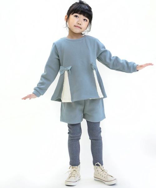 la poche biscuit（ラポシェビスキュイ）の「裏シャギーワンマイルウェア（ルームウェア/パジャマ・キッズ・ブラウン/ピンク/ブルー・120/130/100/110/140/80/90）」の4枚目の写真