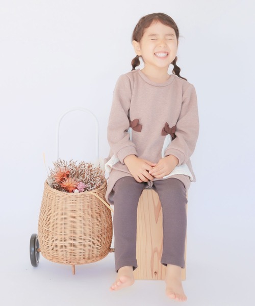 la poche biscuit（ラポシェビスキュイ）の「裏シャギーワンマイルウェア（ルームウェア/パジャマ・キッズ・ブラウン/ピンク/ブルー・120/130/100/110/140/80/90）」の12枚目の写真