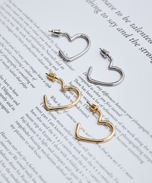 MADEMOISELLE ROPE' | ハートフープピアス(ピアス（両耳用）)