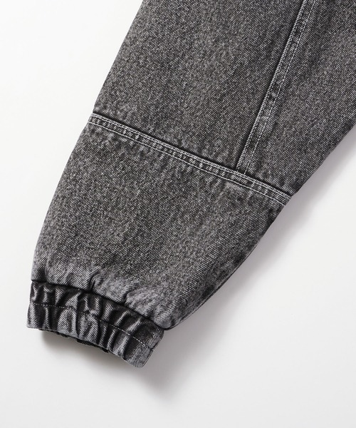 X-girl（エックスガール）の「PANELLED DENIM COAT（デニムジャケット・レディース・ブラック/インディゴブルー・S/M）」の6枚目の写真