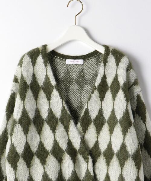 BRACTMENT（ブラクトメント）の「＜BRACTMENT（ブラクトメント）＞BM M/W/N JQ Vネック カーディガン（カーディガン/ボレロ・レディース・ブラック/ケリー・FREE）」の4枚目の写真