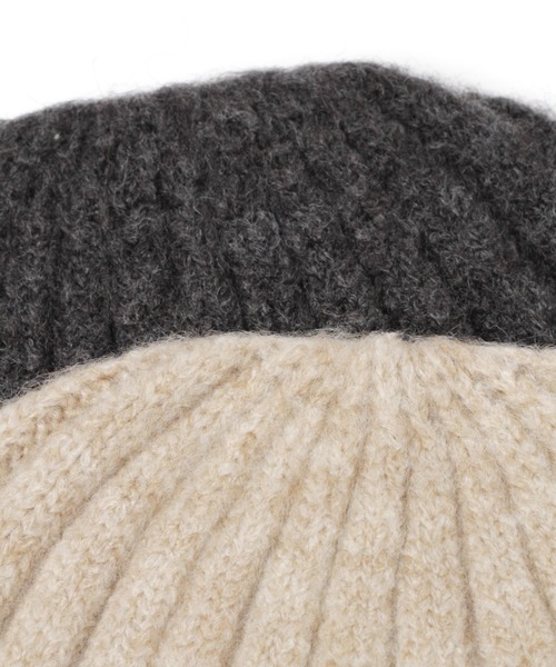 LEPSIM（レプシィム）の「モチモチニットワッチ　229557（ニットキャップ/ビーニー・レディース・グレー/チャコールグレー/ベージュ・ONE SIZE）」の4枚目の写真